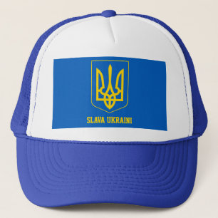 Casquette chapeau de camionneur d'emblème ukrainien