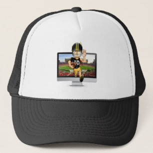 Casquette Chapeau de camionneur d'humour de football !