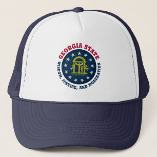 Casquette Chapeau de camionneur drapeau de l'État de GEORGIA