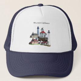 Casquette Chapeau de camionneur du phare du Wisconsin