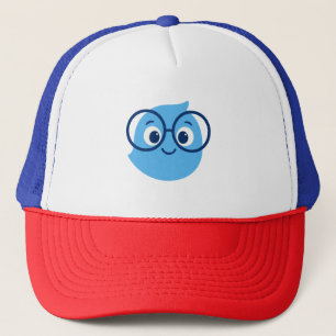 Casquette Chapeau de camionneur en mousse avec visage souria