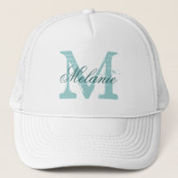 Chapeau de camionneur monogramme personnalisé pour