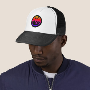 Casquette Chapeau de camionneur noir Neon Dragon