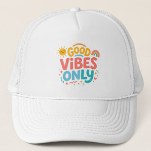 Casquette Chapeau de camionneur Rétro « Good vibes only »