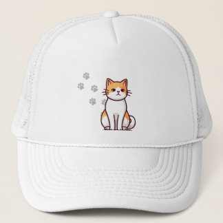 Casquette Chapeau de chat cartonné adorable avec Empreintes 