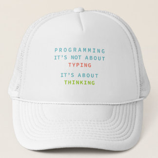 Casquette Chapeau de citation de réflexion sur la programmat