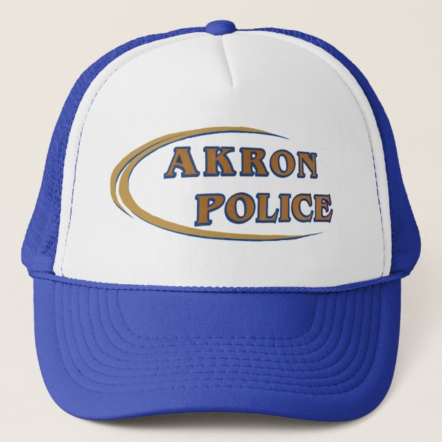 Casquette Chapeau de Département de Police d'Akron Ohio (Devant)