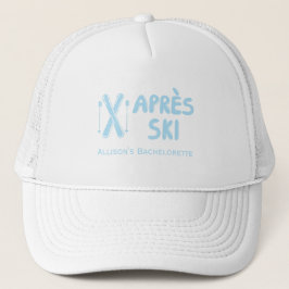 Casquette Chapeau de fête de Bachelorette Blue Apres Ski