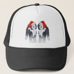Casquette Chapeau de Père Noël Old English Sheepdog