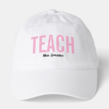 Chapeau de professeur à nom personnalisable