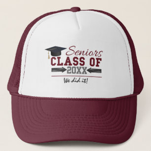 Casquette Chapeau de remise des diplômes marron et gris