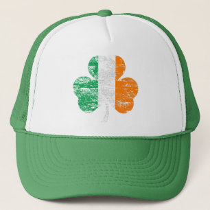 Casquette Chapeau de Shamrock de pavillon irlandais en détre
