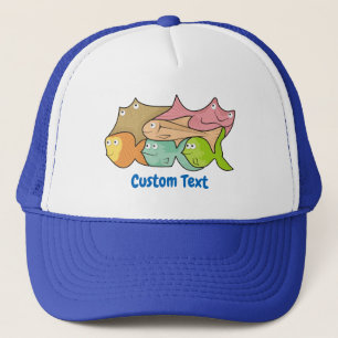 Casquette Chapeau du camionneur de caricatures de poissons