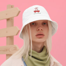Chapeau Féminin Mignon Rouge & Rose Bow Cherry Hea