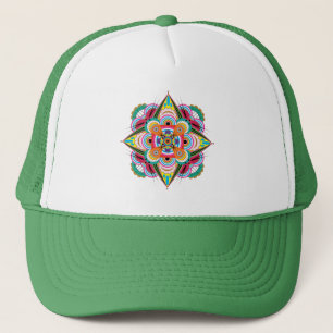 Casquette Chapeau Mandala Trucker Tiger Dragon (12 couleurs)