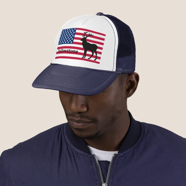 Casquette Chapeau patriotique de Yellowstone (En situation)