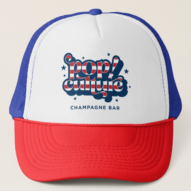 Casquette Chapeau Patriotique Pop Trucker (Devant)