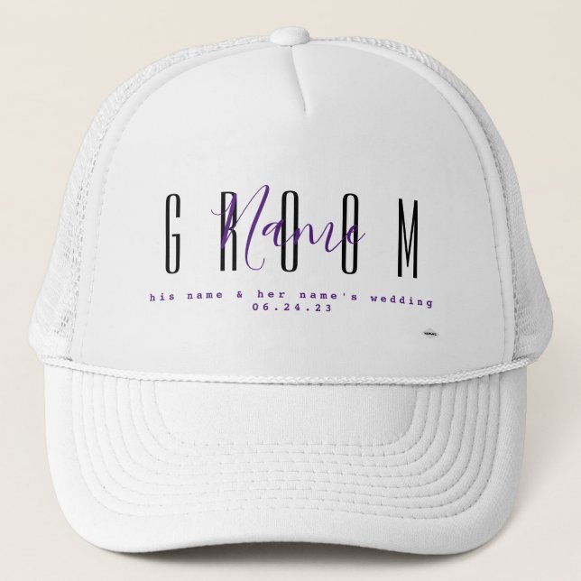 Casquette Chapeau personnalisé de mariée HAMbyWG (Devant)