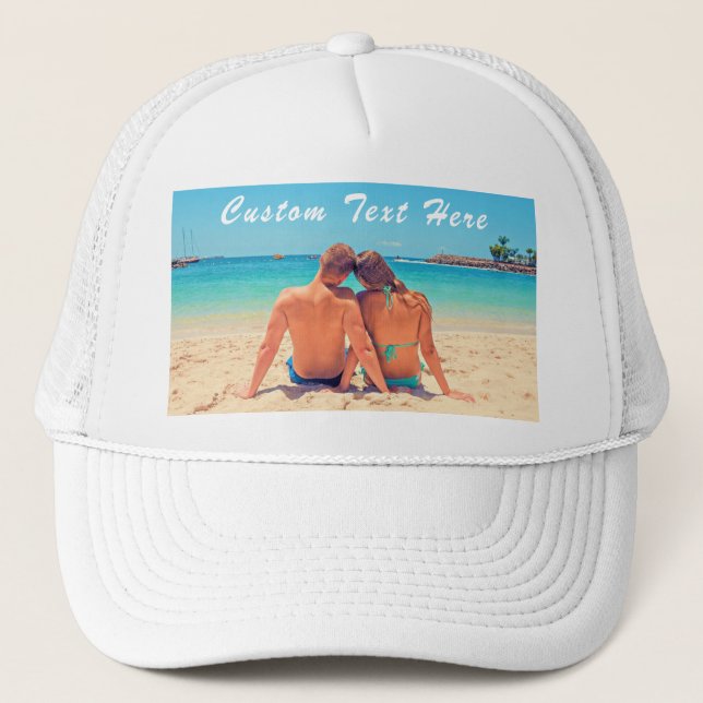 Casquette Chapeau photo personnalisé avec vos photos et votr (Devant)