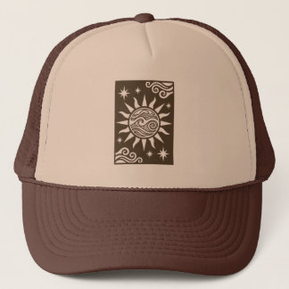 Casquette Chapeau Rétro Vintage de Plage avec Vagues & Été P