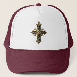 Casquette Chapeau Trucker Croix Or Fancy