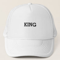 Chapeaux de camionnette blanc personnalisées King 