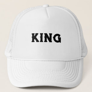 Casquette Chapeaux de camionnette blanc personnalisées King