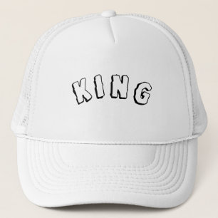 Casquette Chapeaux de camionnette blanc personnalisées King 