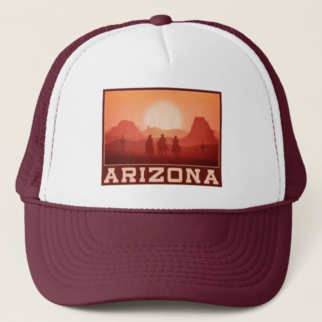 Casquette Chapeaux de camionneur Sunset Arizona (Devant)