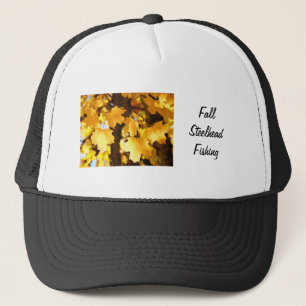 Casquette Chapeaux de pêche Steelhead d'automne Feuilles jau