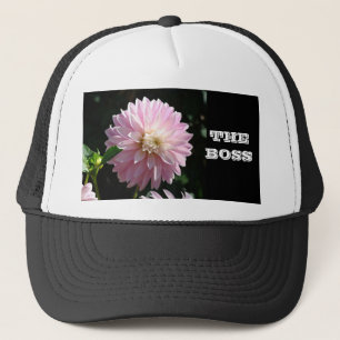 Casquette Chapeaux THE BOSS Fleurs de Dahlia rose cadeaux de