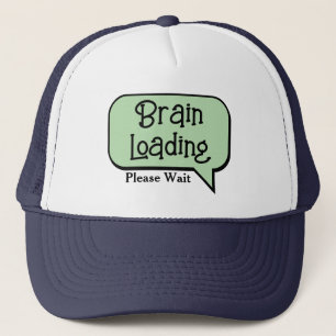 Casquette Chargement du cerveau, veuillez patienter, personn