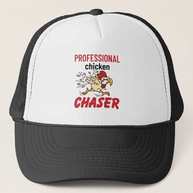 Casquette Chasseur professionnel de poulet éleveur de poulet (Devant)