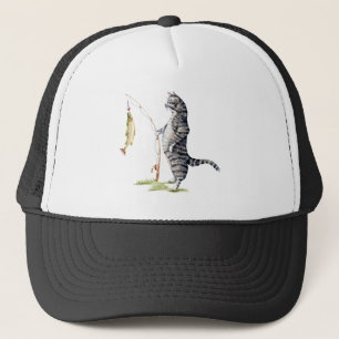 Casquette Chat avec poisson