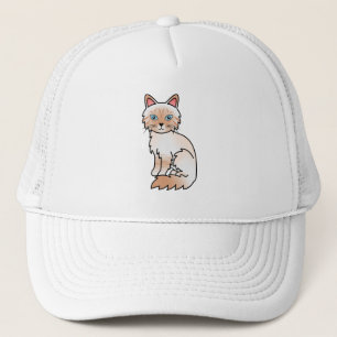 Casquette Chat Birman / Ragdoll Tabby Rouge