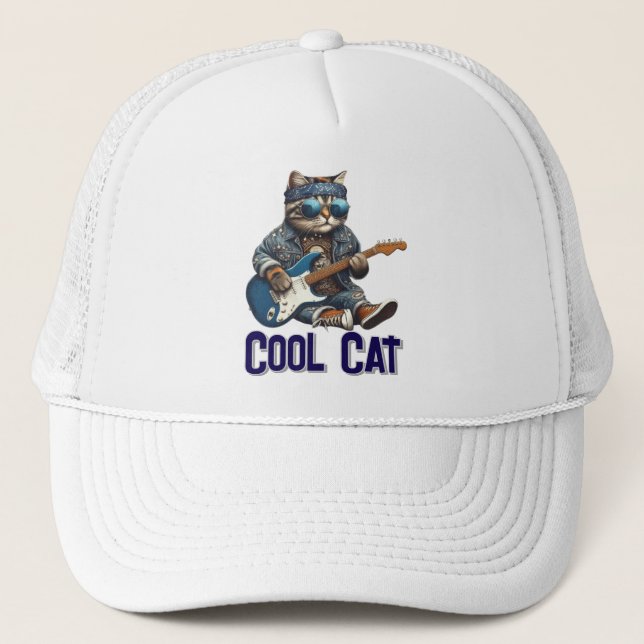 Casquette Chat Cool (Devant)