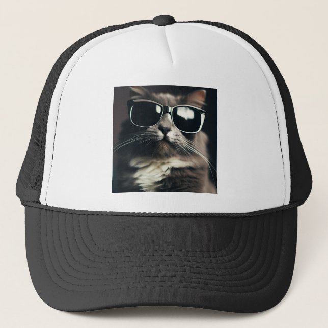 Casquette Chat Cool (Devant)