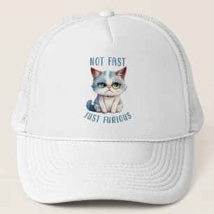 Casquette Chat Grumpy - Pas Rapide, Juste Furieux