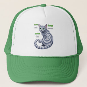 Casquette Chat hypnotique Bleu Russe