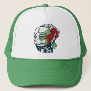 Casquette Chat Meow avec chapeau de Père Noël