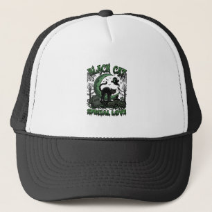 Casquette Chat Noir Amour Spécial Haloween Croissant Lune Fa
