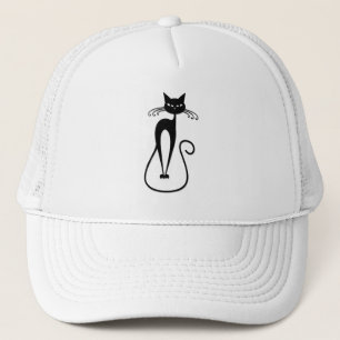 Casquette Chat noir maigre fantaisiste