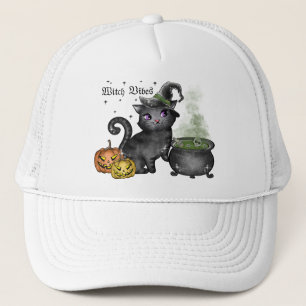 Casquette Chat noir sorcière Vibes sorcières