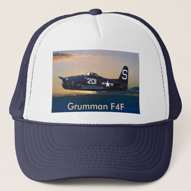 Casquette Chat sauvage de Grumman F4F, Grumman F4F (Devant)