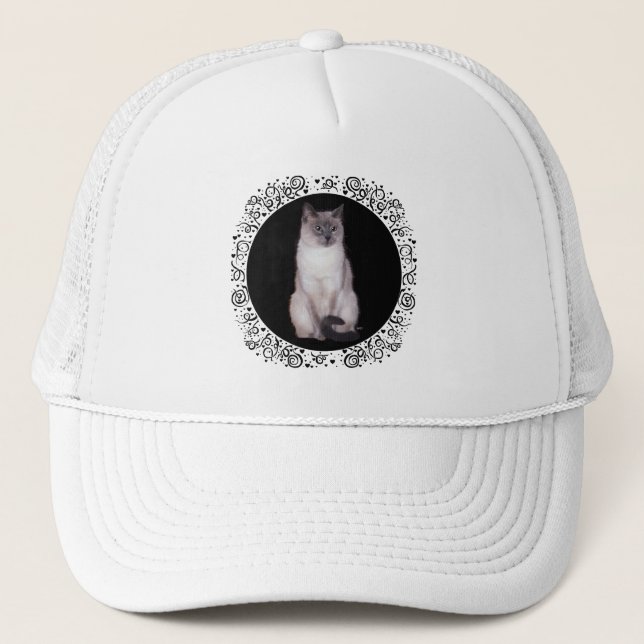 Casquette Chat siamois (Devant)