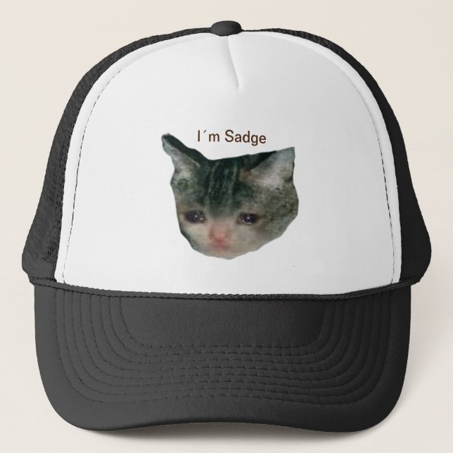 Casquette Chat triste (Devant)