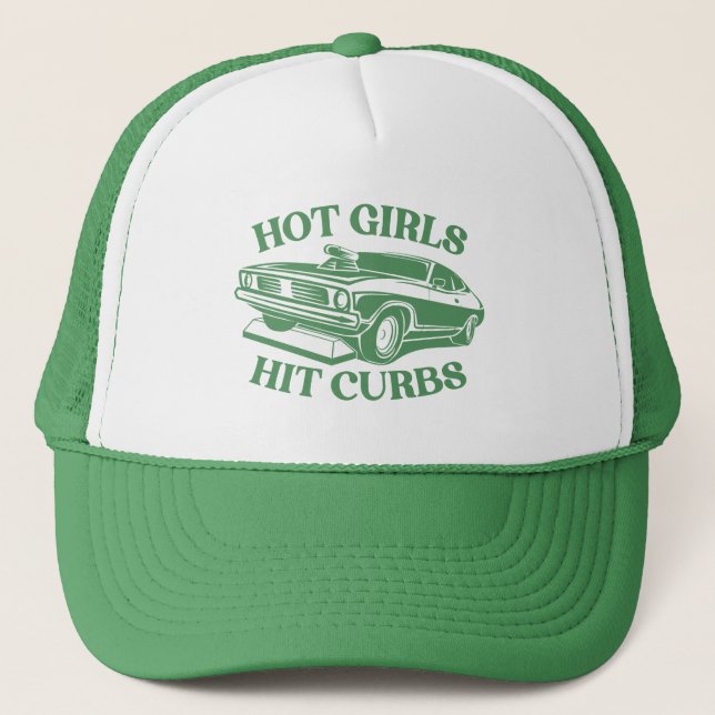 Casquette Chaudes Filles Frappe Curbs - Vert (Devant)