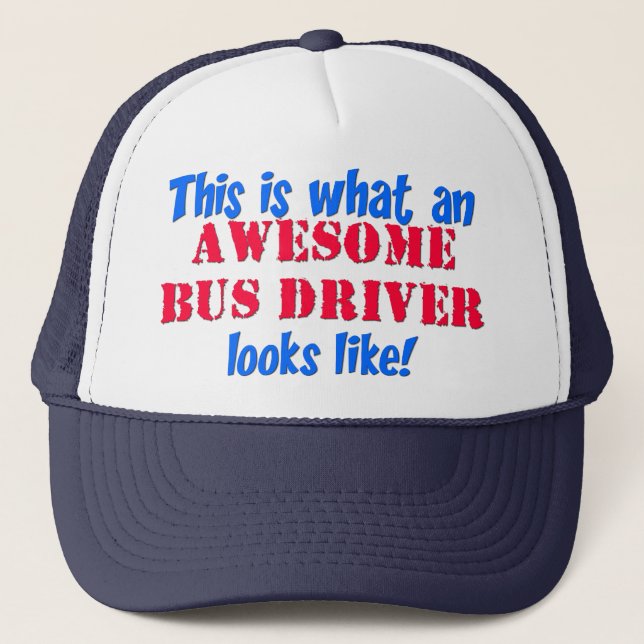 Casquette Chauffeur de bus impressionnant (Devant)