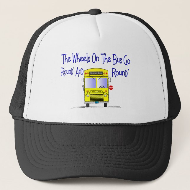 Casquette Chauffeur de bus "les roues sur l'autobus " (Devant)