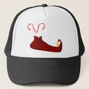 Casquette Chaussure elfe rouge avec Sucres de canne